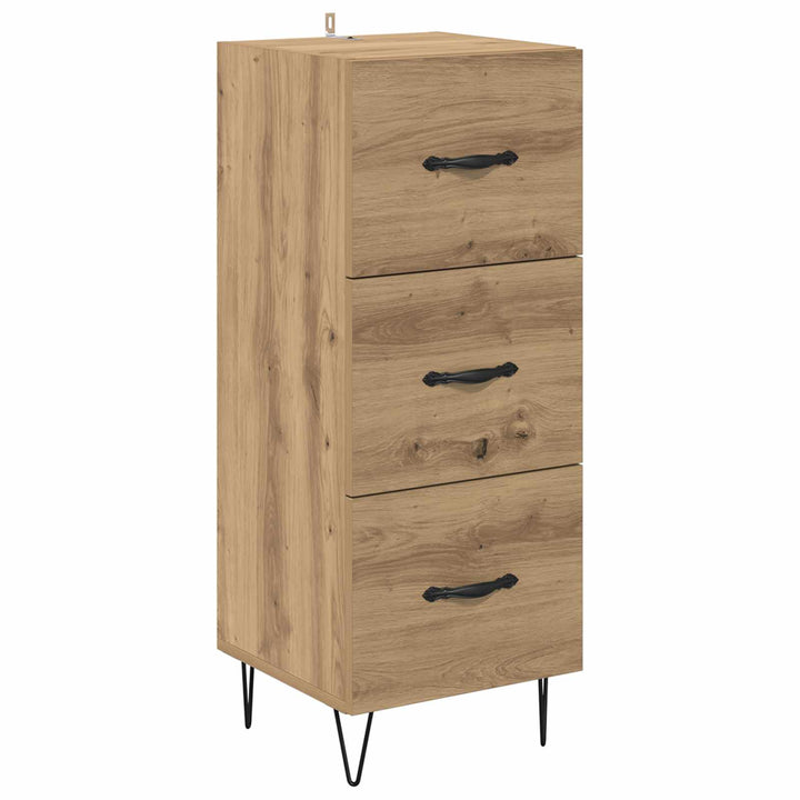 Sideboard artisan eg 34 x 34,5 x 90 cm Konstrueret træ