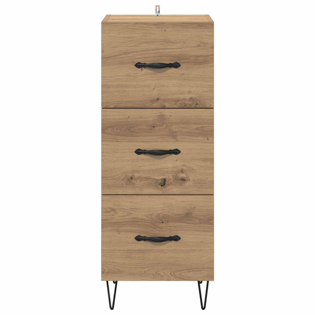 Sideboard artisan eg 34 x 34,5 x 90 cm Konstrueret træ
