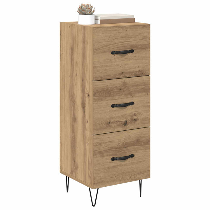 Sideboard artisan eg 34 x 34,5 x 90 cm Konstrueret træ