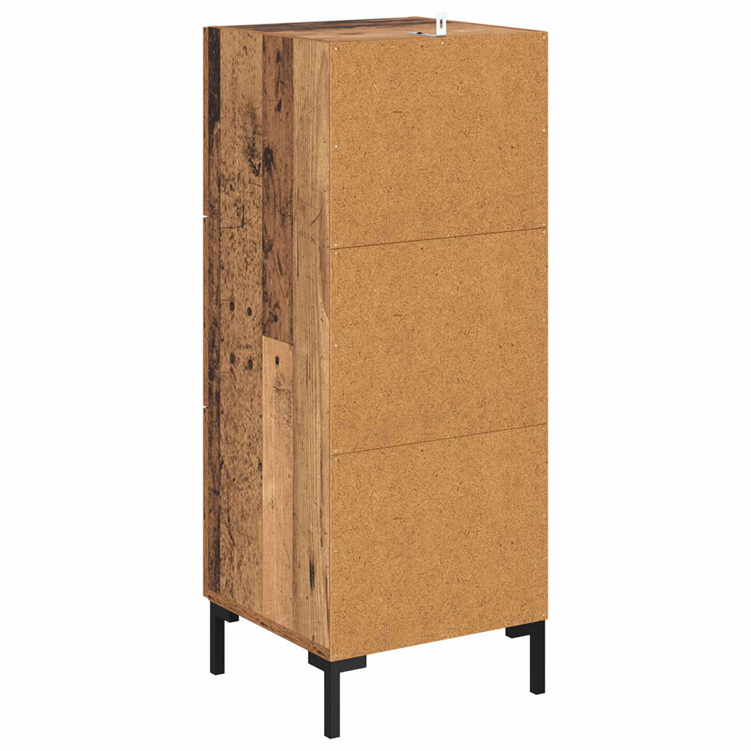 Sideboard Gammelt træ 34,5 x 34 x 90 cm Konstrueret træ