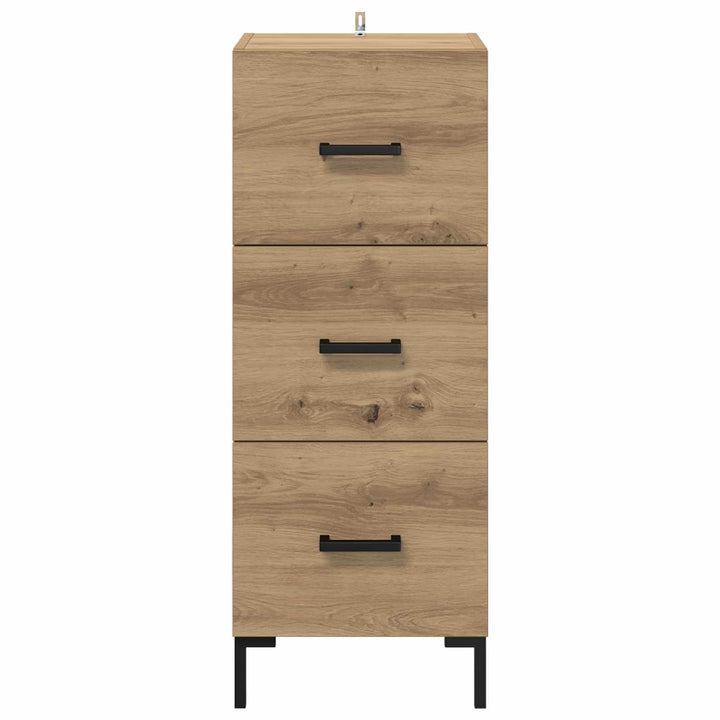 Sideboard Artisan Egetræ 34,5 x 34 x 90 cm Konstrueret træ