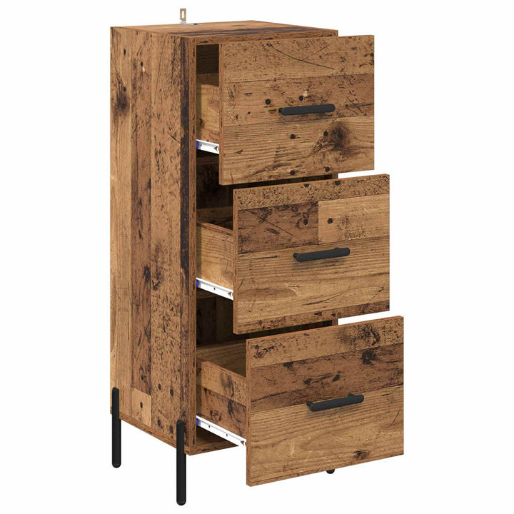 Sideboard Gammelt træ 34 x 34.5 x 90 cm Konstrueret træ