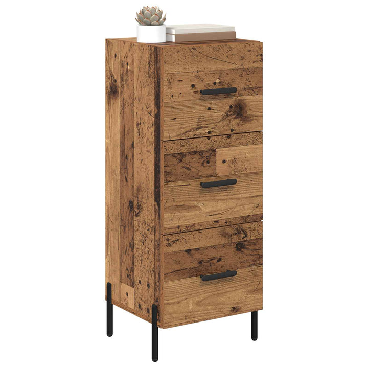 Sideboard Gammelt træ 34 x 34.5 x 90 cm Konstrueret træ
