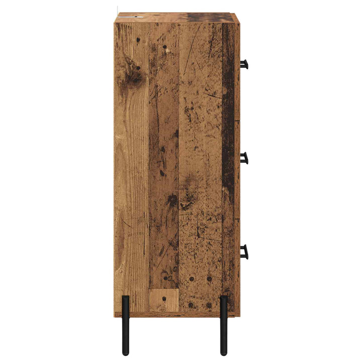 Sideboard Gammelt træ 34 x 34.5 x 90 cm Konstrueret træ