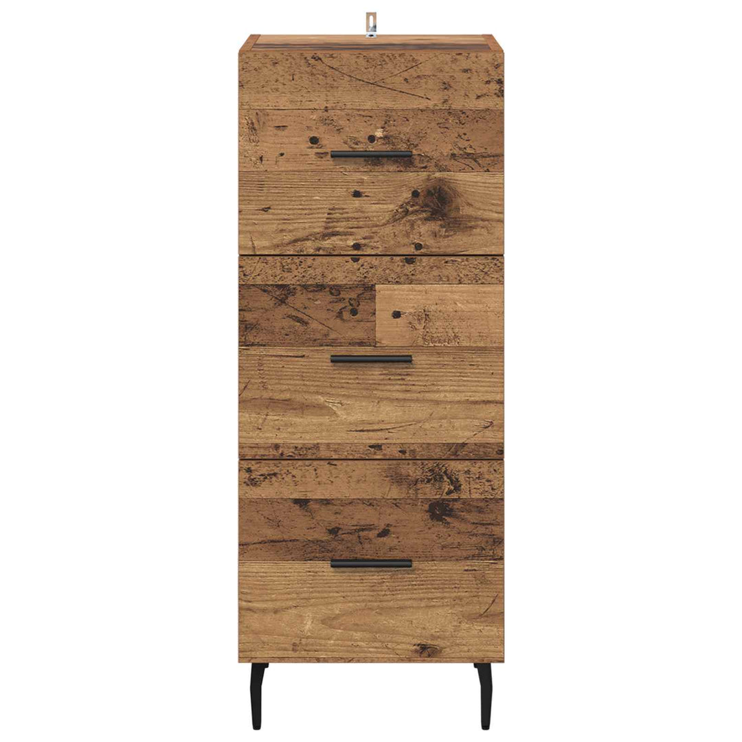 Sideboard Gammelt træ 34 x 34.5 x 90 cm Konstrueret træ