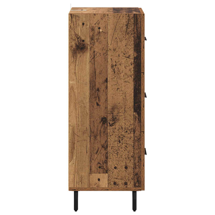 Sideboard Gammelt træ 34 x 34.5 x 90 cm Konstrueret træ