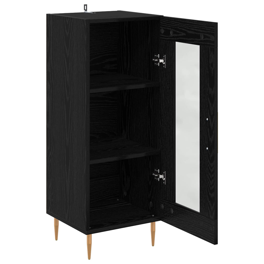 Sideboard Sort eg 34 x 34.5 x 90 cm Konstrueret træ