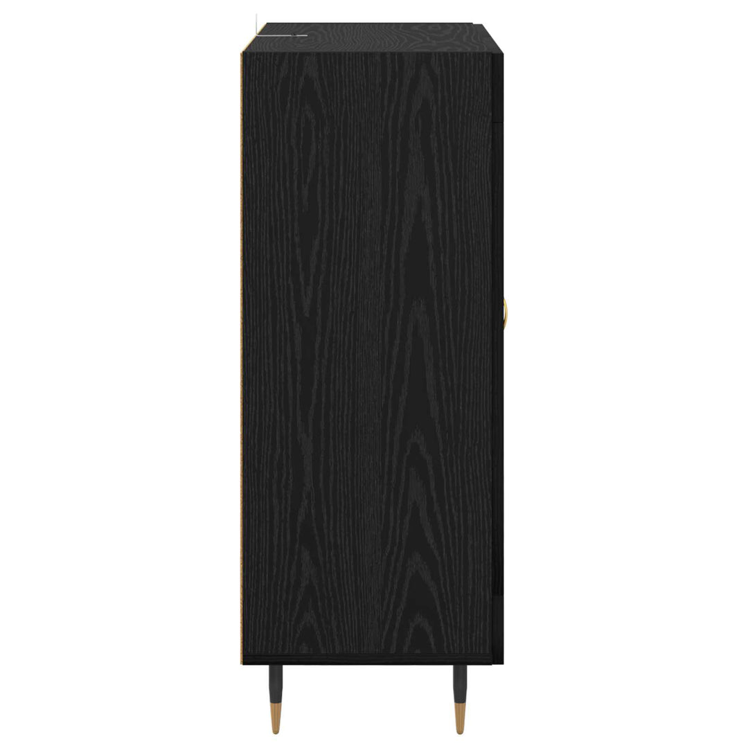 Sideboard Sort eg 69,5 x 34 x 90 cm Konstrueret træ
