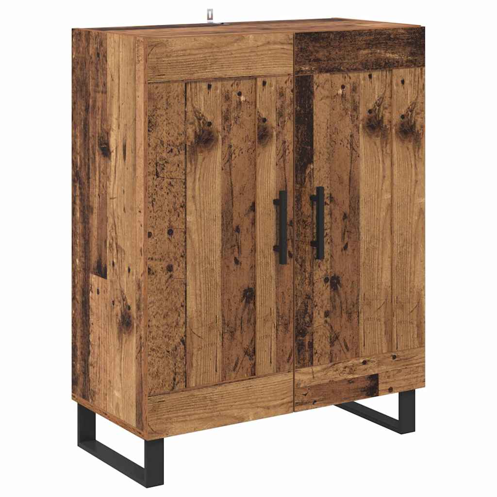 Sideboard Gammelt træ 69,5 x 34 x 90 cm Ingeniørt træ og jern