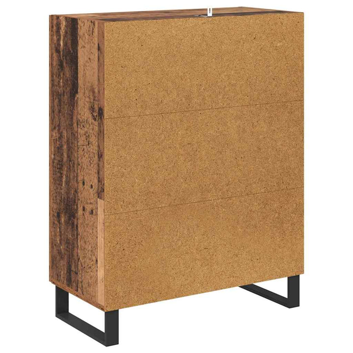 Sideboard Gammelt træ 69,5 x 34 x 90 cm Ingeniørt træ og jern