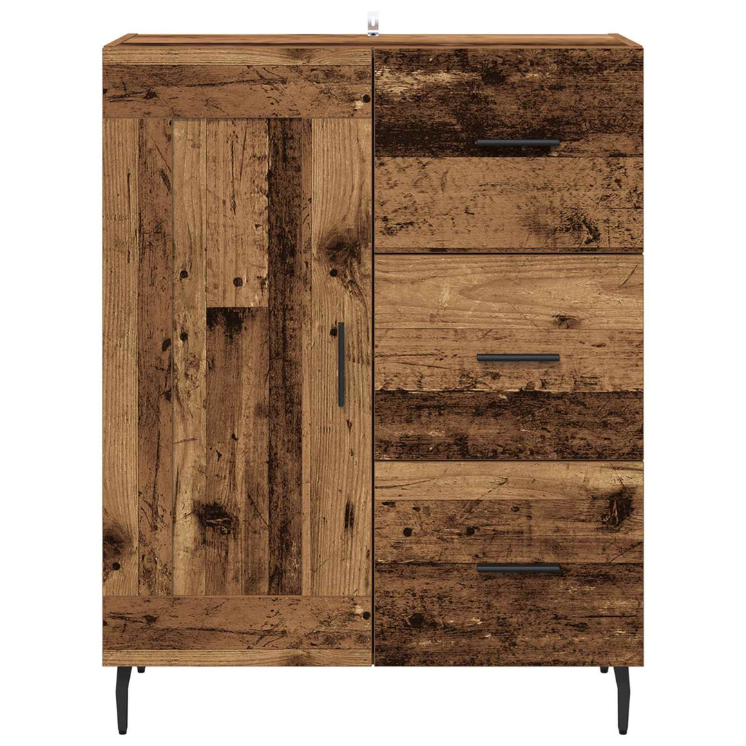 Sideboard Gammelt træ 69,5 x 34 x 90 cm Ingeniørt træ og jern