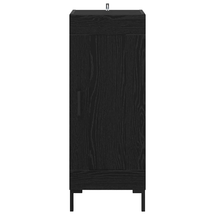 Sideboard Olden Sort eg 34,5 x 34 x 90 cm Ingeniørt træ og jern