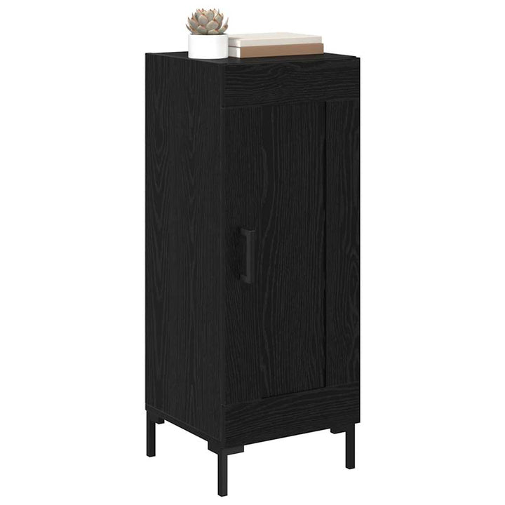 Sideboard Olden Sort eg 34,5 x 34 x 90 cm Ingeniørt træ og jern