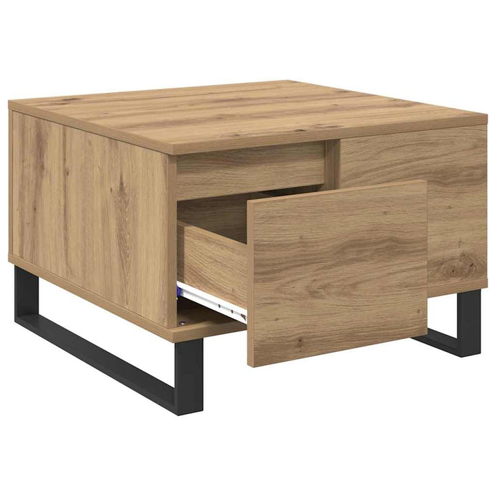 Sofabord Artisan Egetræ 55 x 55 x 36,5 cm Konstrueret træ