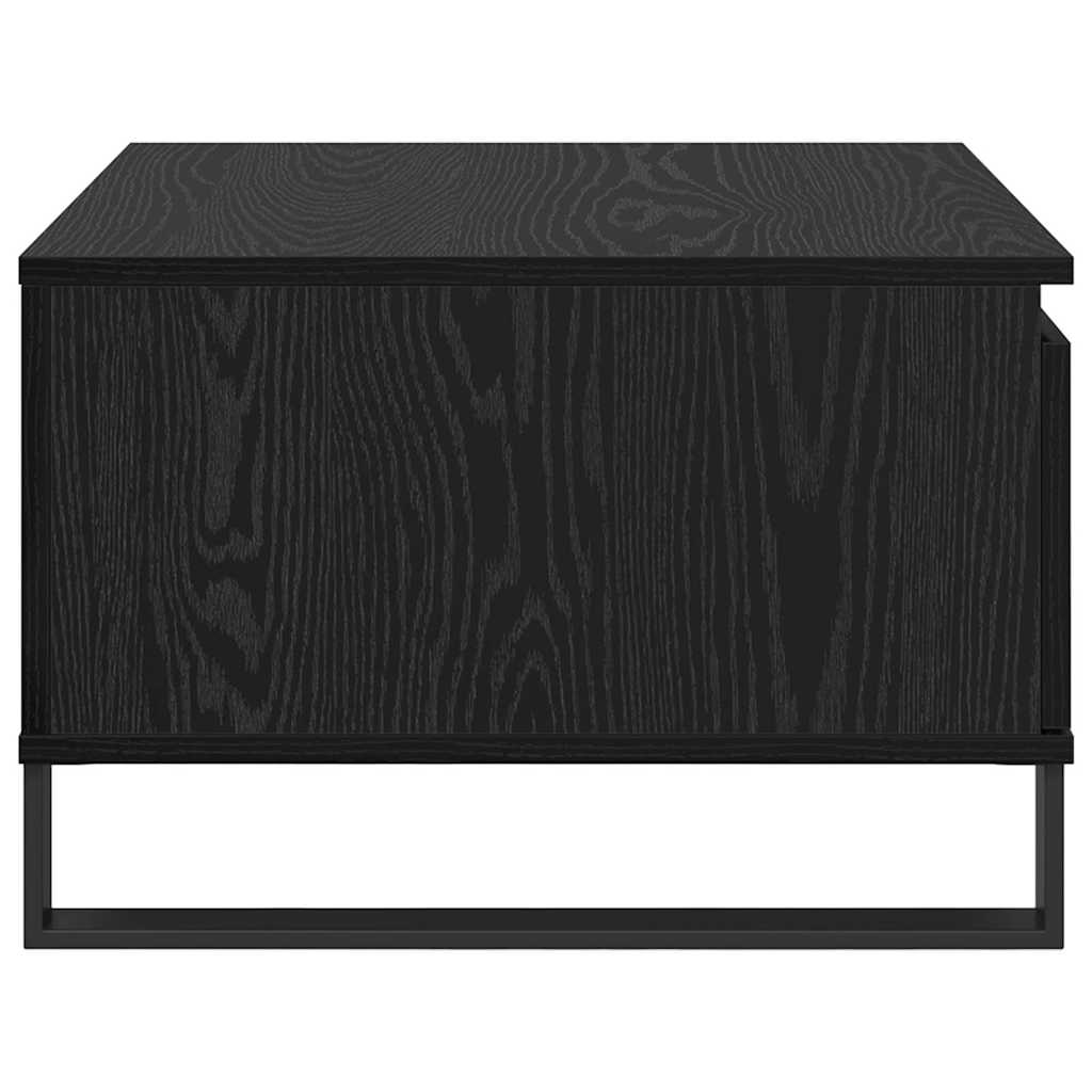 Sofabord med skuffe Sort eg 55 x 55 x 36,5 cm Konstrueret træ