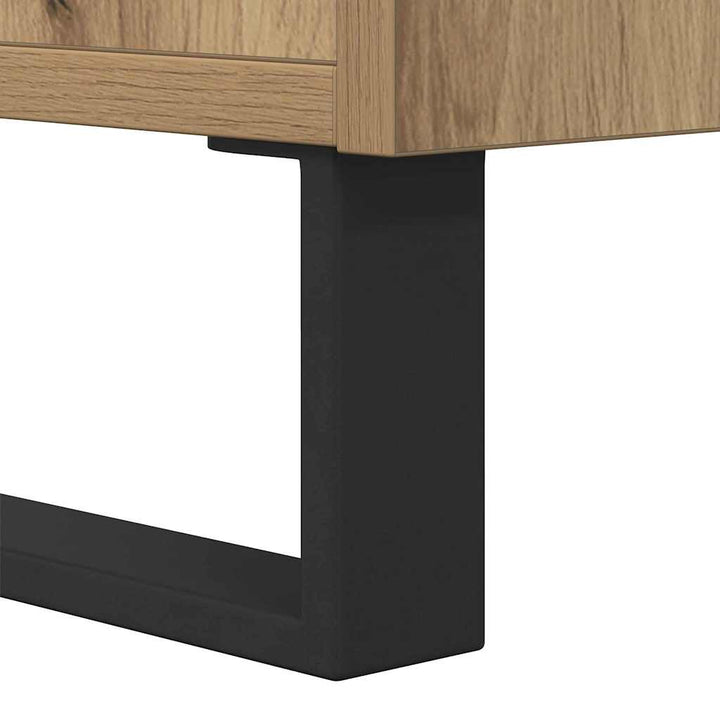 Sofabord Artisan Egetræ 80 x 80 x 36,5 cm Konstrueret træ