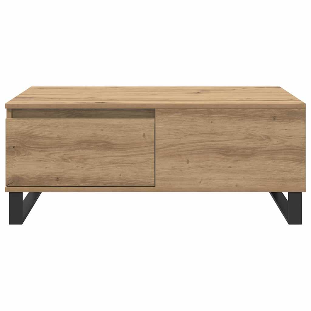 Sofabord Artisan Egetræ 90 x 50 x 36,5 cm Konstrueret træ