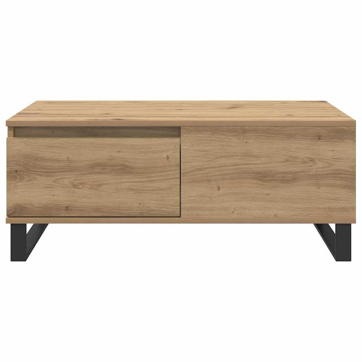 Sofabord Artisan Egetræ 90 x 50 x 36,5 cm Konstrueret træ