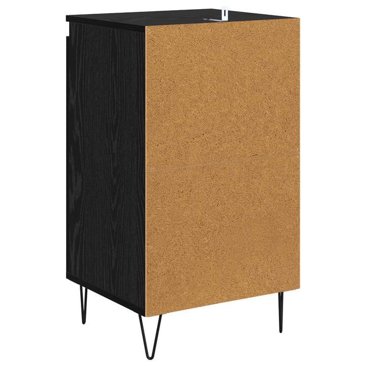 Sideboard Vægmonteret Sort eg 40 x 35 x 70 cm Konstrueret træ