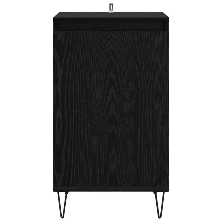 Sideboard Vægmonteret Sort eg 40 x 35 x 70 cm Konstrueret træ