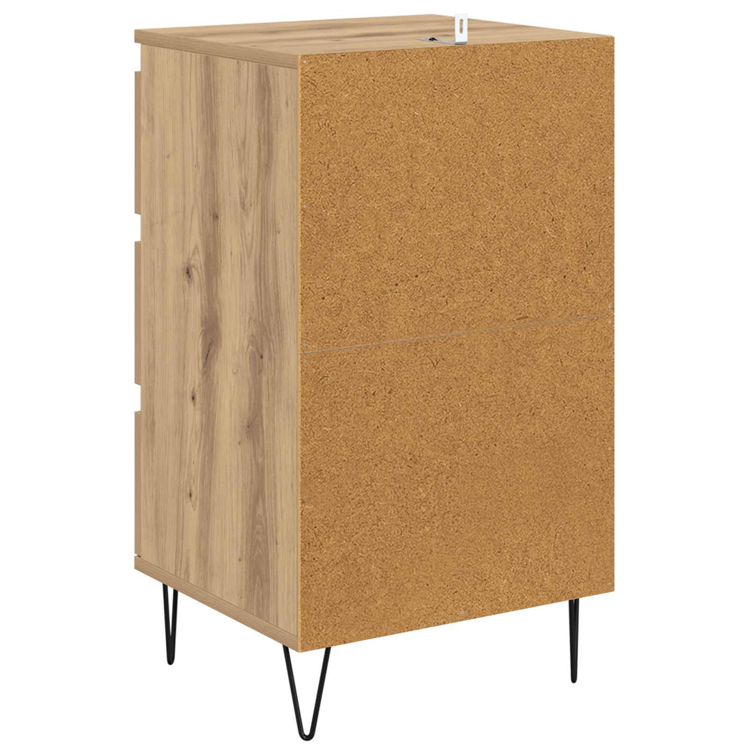 Sideboard Artisan Egetræ 40 x 35 x 70 cm Ingeniørt træ og jern