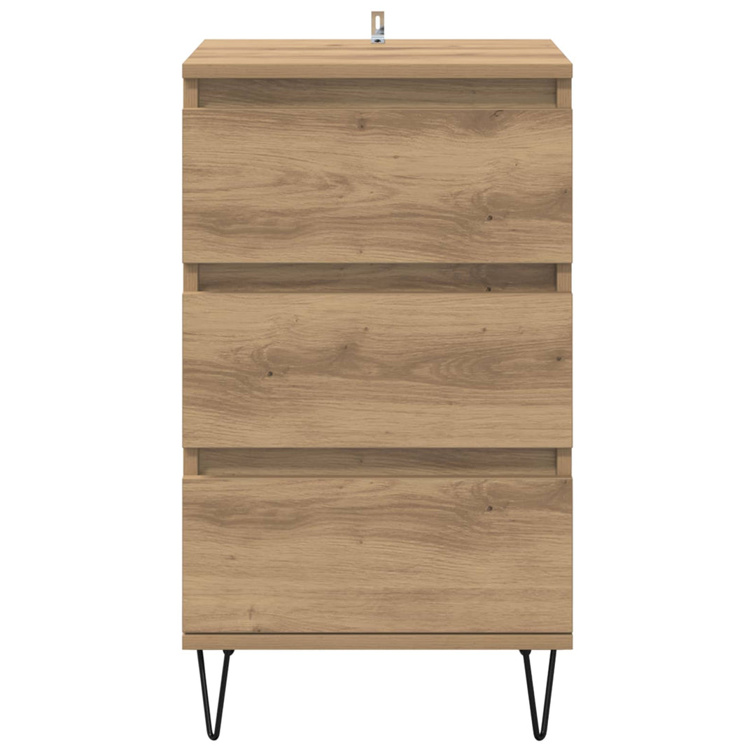 Sideboard Artisan Egetræ 40 x 35 x 70 cm Ingeniørt træ og jern
