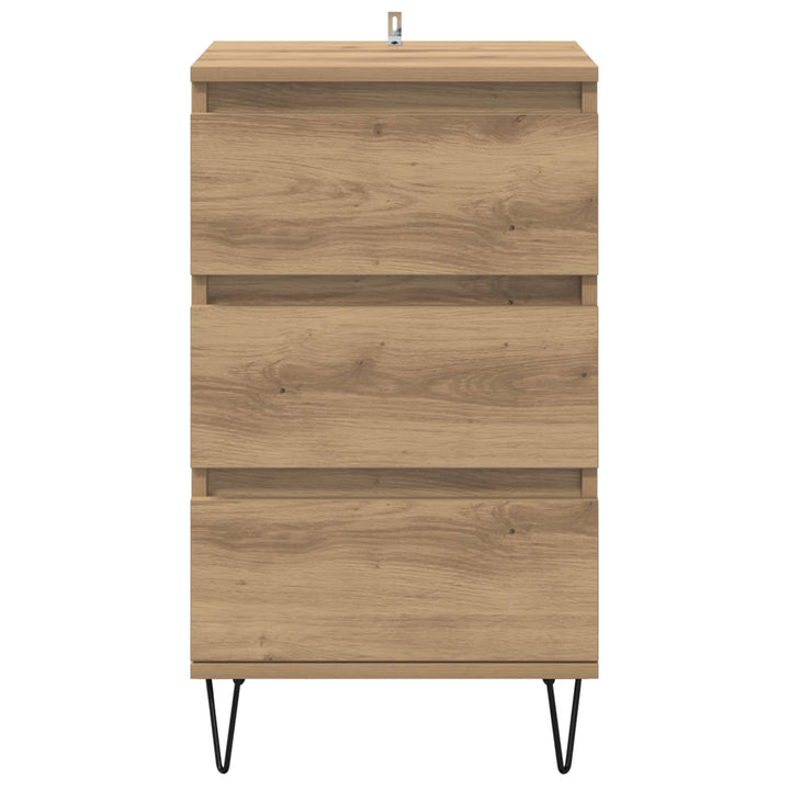 Sideboard Artisan Egetræ 40 x 35 x 70 cm Ingeniørt træ og jern
