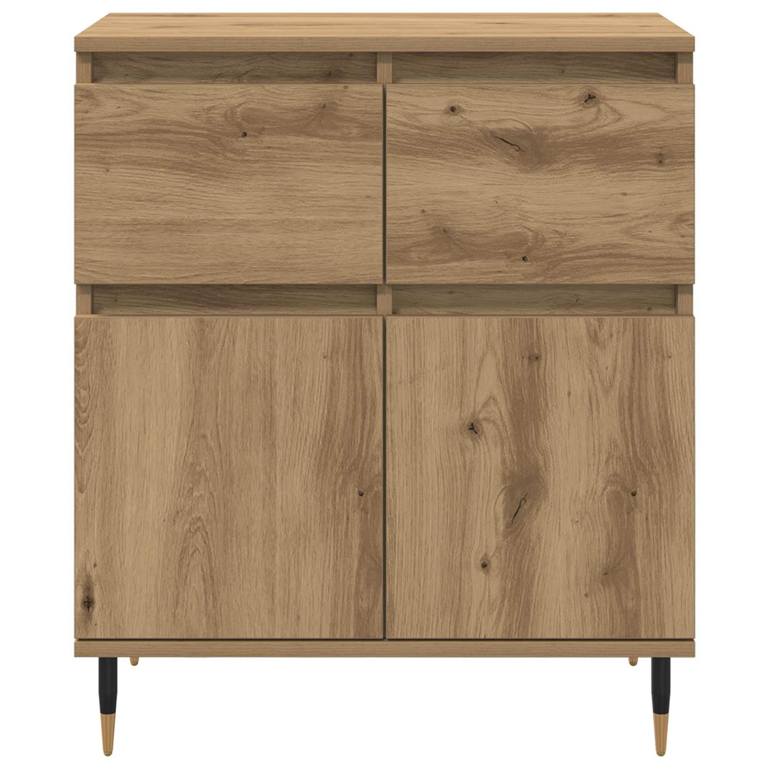 Sideboard Artisan Egetræ 60 x 35 x 70 cm Ingeniørt træ og jern