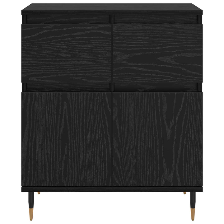 Sideboard Sort eg 60 x 35 x 70 cm Ingeniørt træ og jern