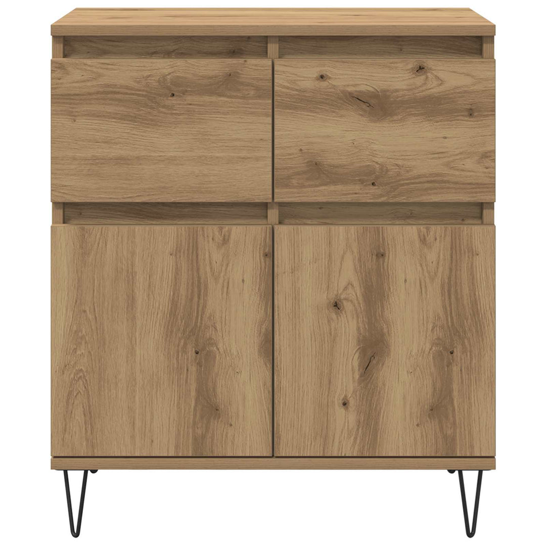 Sideboard Artisan Egetræ 60 x 35 x 70 cm Ingeniørt træ og jern