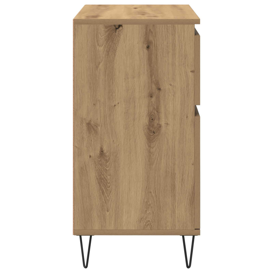 Sideboard Artisan Egetræ 60 x 35 x 70 cm Ingeniørt træ og jern