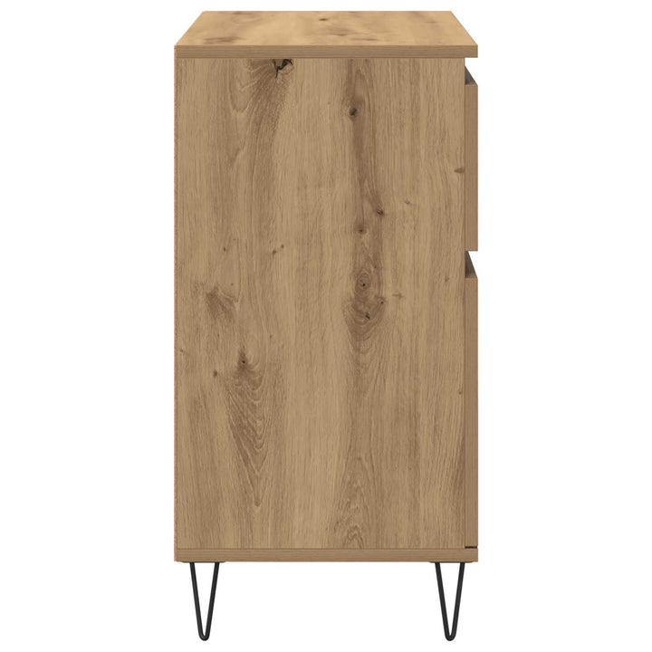 Sideboard Artisan Egetræ 60 x 35 x 70 cm Ingeniørt træ og jern