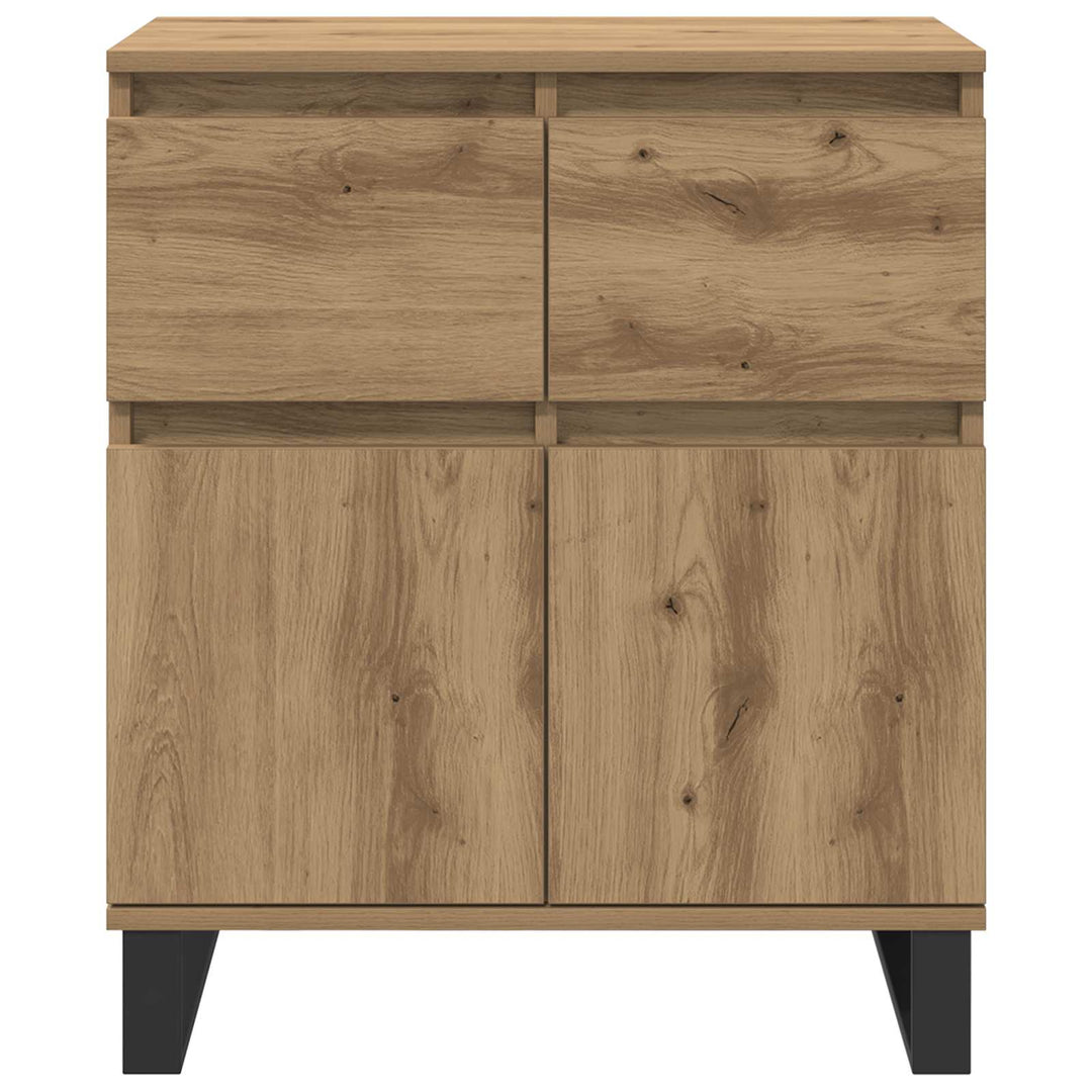 Sideboard Artisan Egetræ 60 x 35 x 70 cm Ingeniørt træ og jern