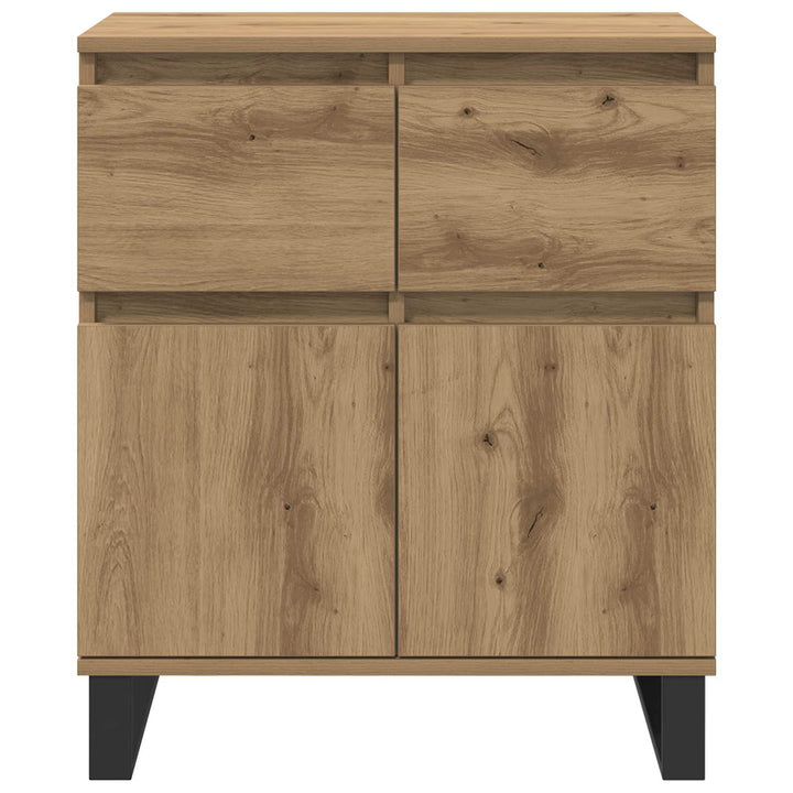 Sideboard Artisan Egetræ 60 x 35 x 70 cm Ingeniørt træ og jern