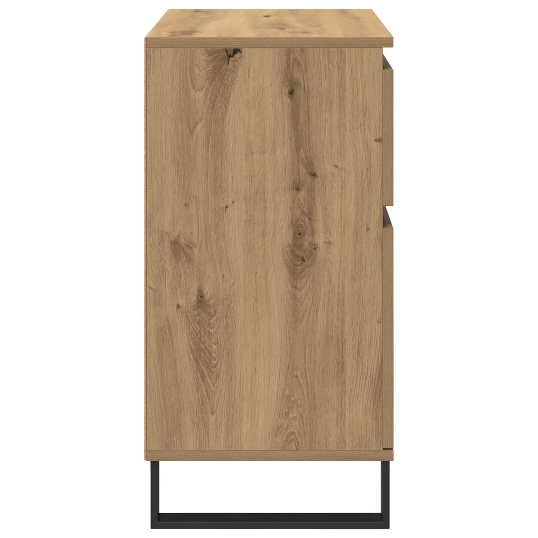 Sideboard Artisan Egetræ 60 x 35 x 70 cm Ingeniørt træ og jern