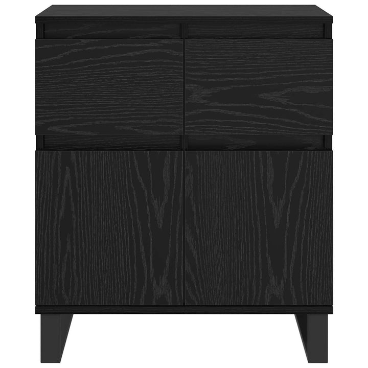 Sideboard Sort eg 60 x 35 x 70 cm Ingeniørt træ og jern