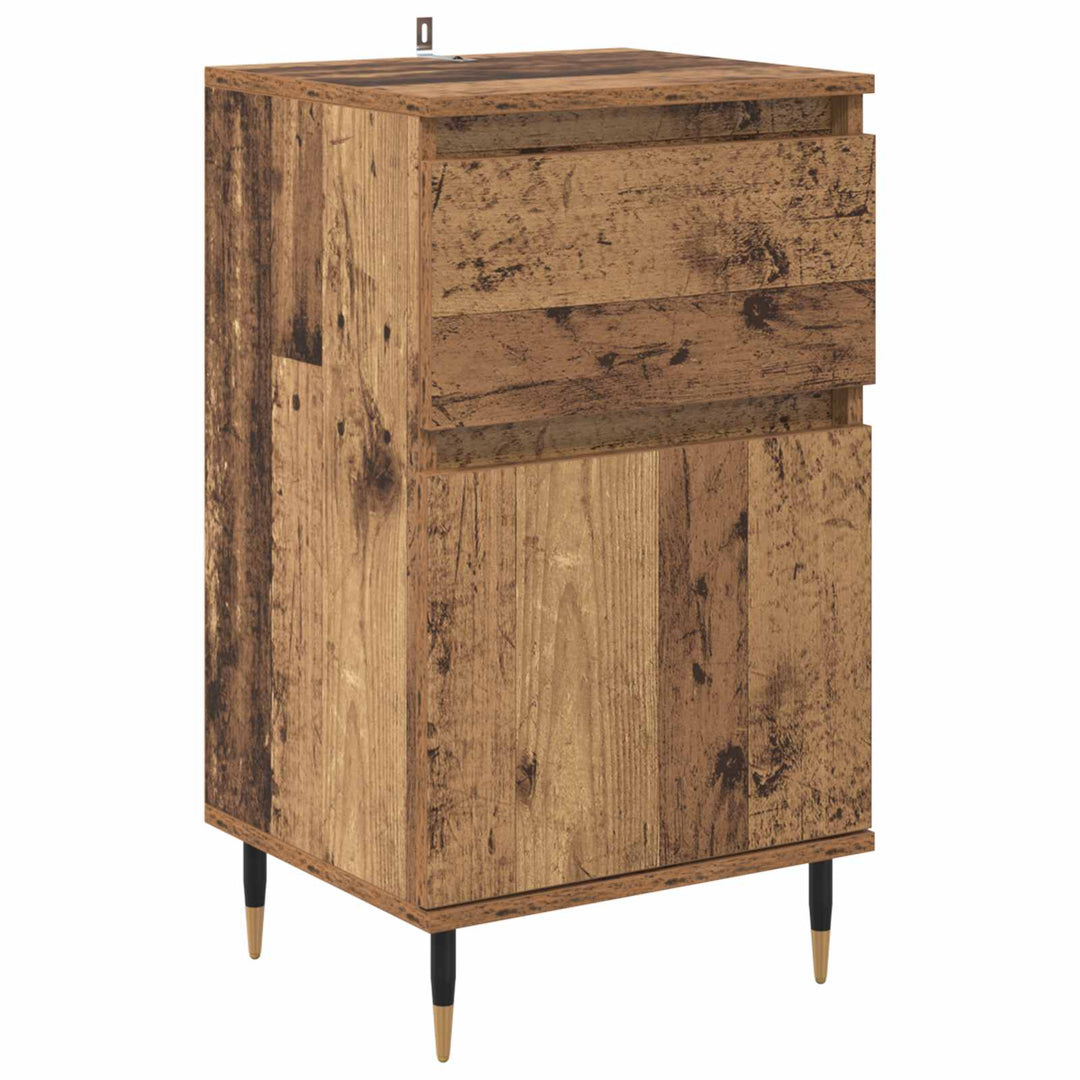 Sideboard Gammelt træ 40 x 35 x 70 cm Ingeniørt træ og jern