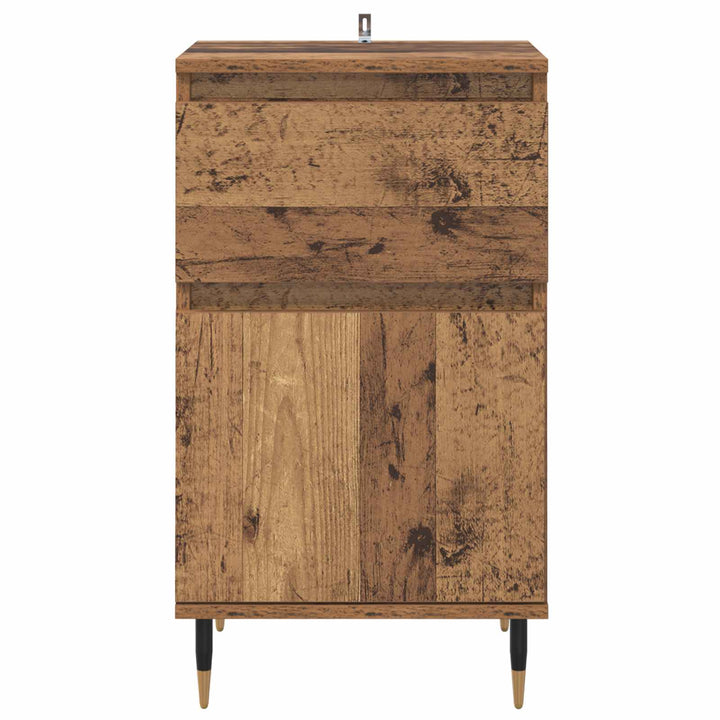 Sideboard Gammelt træ 40 x 35 x 70 cm Ingeniørt træ og jern