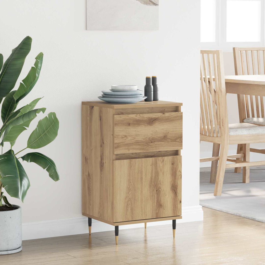 Sideboard Artisan Egetræ 40 x 35 x 70 cm Ingeniørt træ og jern