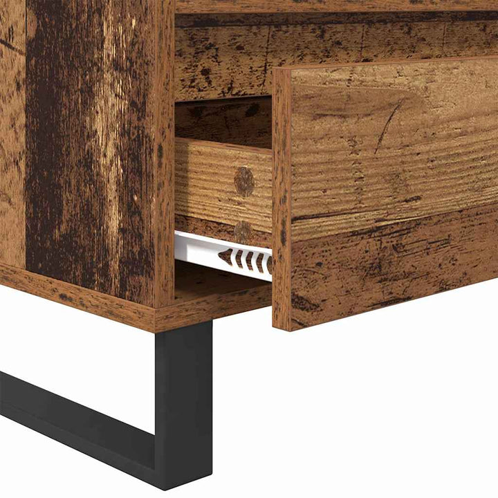 TV-skab Gammelt træ 100 x 34,5 x 44,5 cm Ingeniørt træ og jern