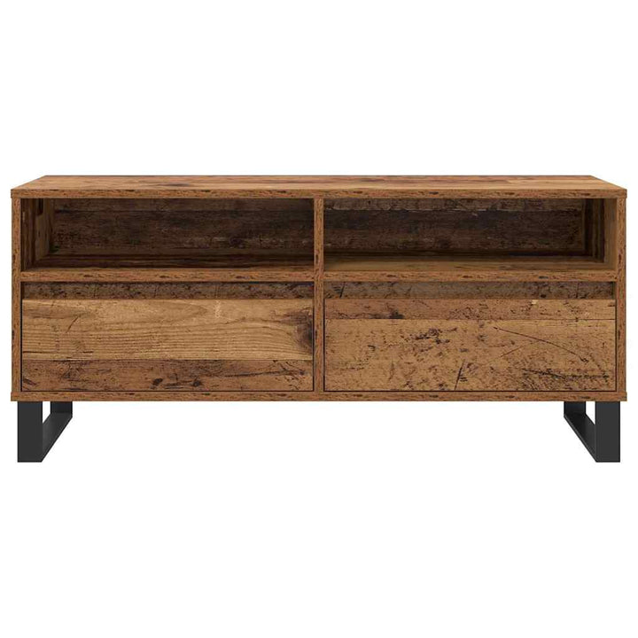 TV-skab Gammelt træ 100 x 34,5 x 44,5 cm Ingeniørt træ og jern