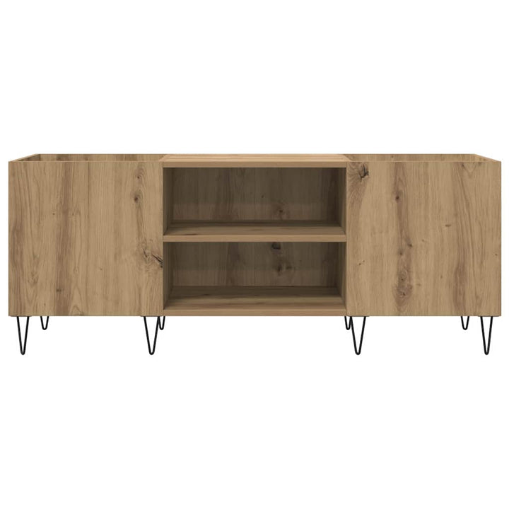 Pladeskab Artisan Egetræ 121 x 38 x 48 cm Ingeniørt træ og jern