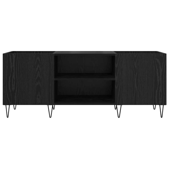 Pladeskab Sort eg 121 x 38 x 48 cm Ingeniørt træ og jern