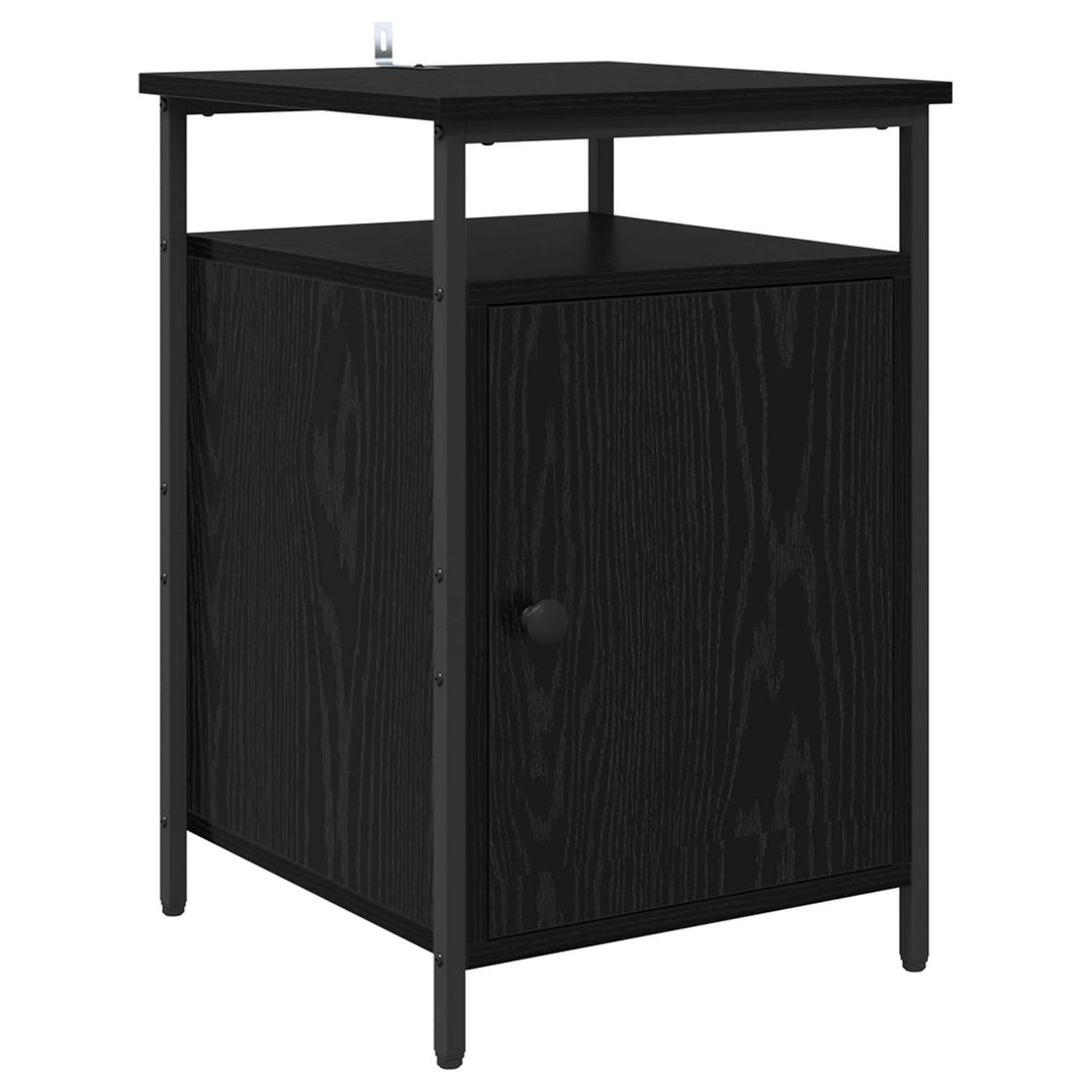 Natskab 2 pcs Sort eg 40 x 42 x 60cm Konstrueret træ
