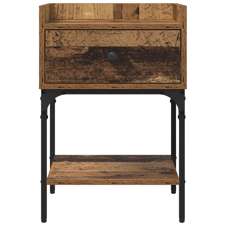 Sengebord 2 pcs Gammelt træ 40 x 29 x 60 cm Konstrueret træ