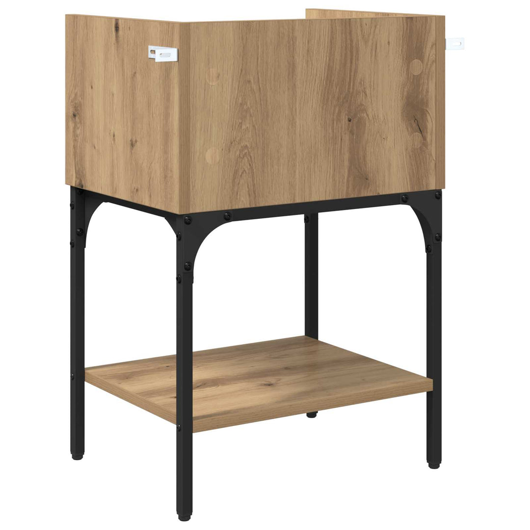 Sengebord 2 stk. Artisan Egetræ 40 x 29 x 60 cm Konstrueret træ