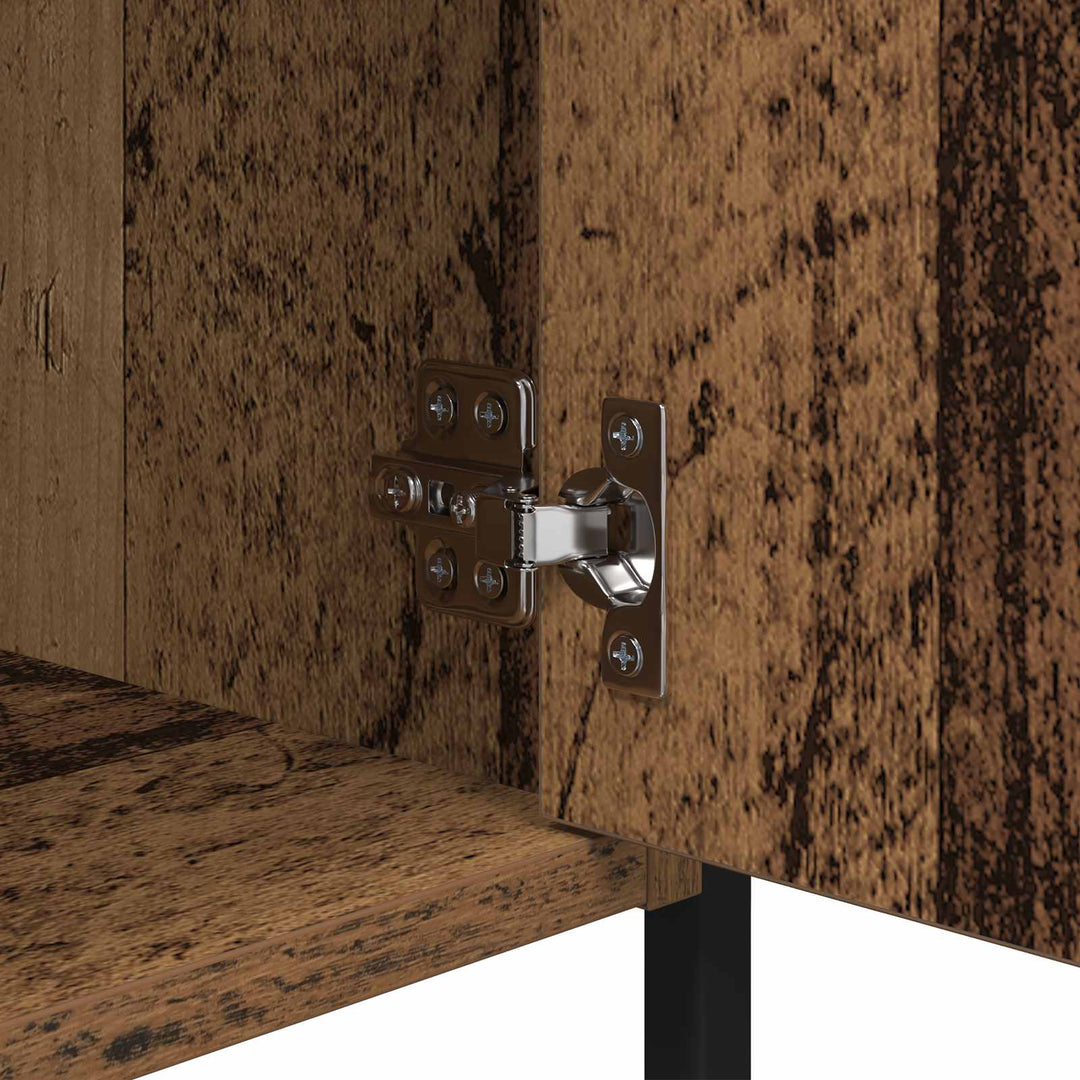 Natskab 2 pcs Gammelt træ 40 x 42 x 60 cm Konstrueret træ