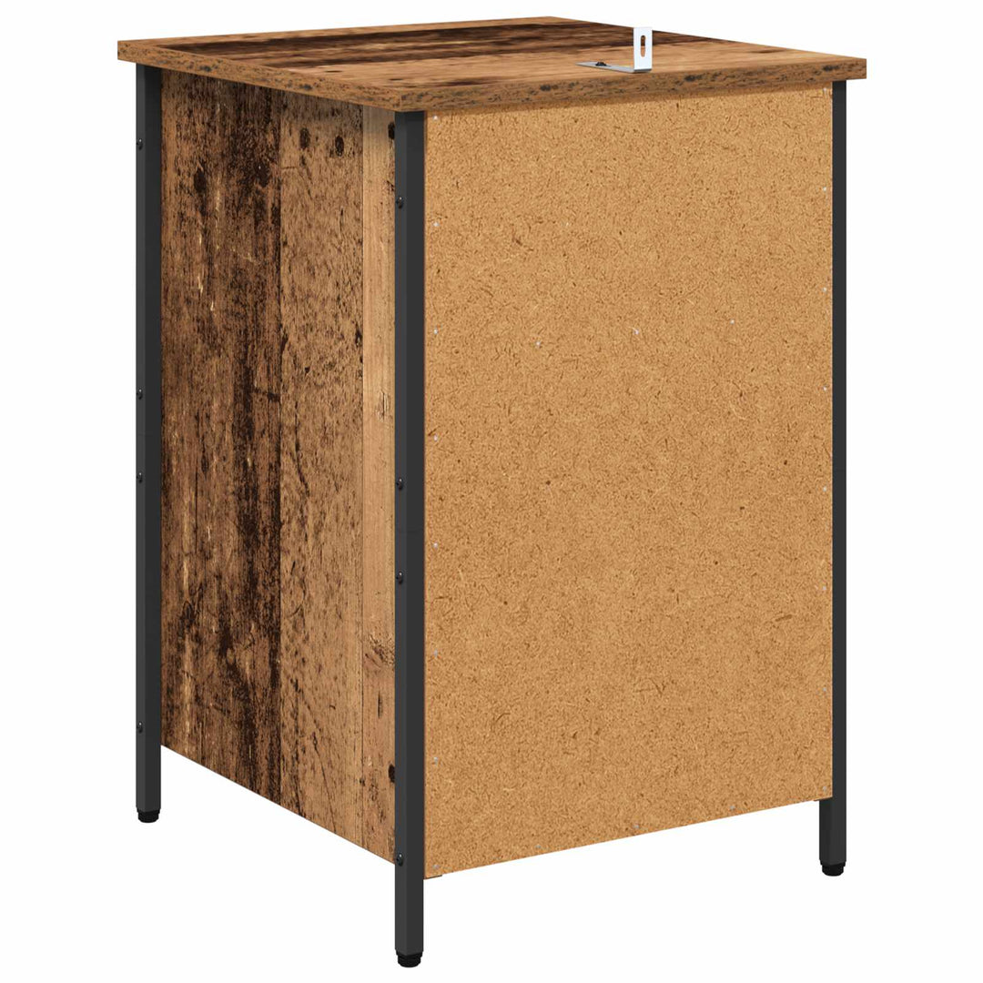 Natskab 2 pcs Gammelt træ 40 x 42 x 60 cm Konstrueret træ