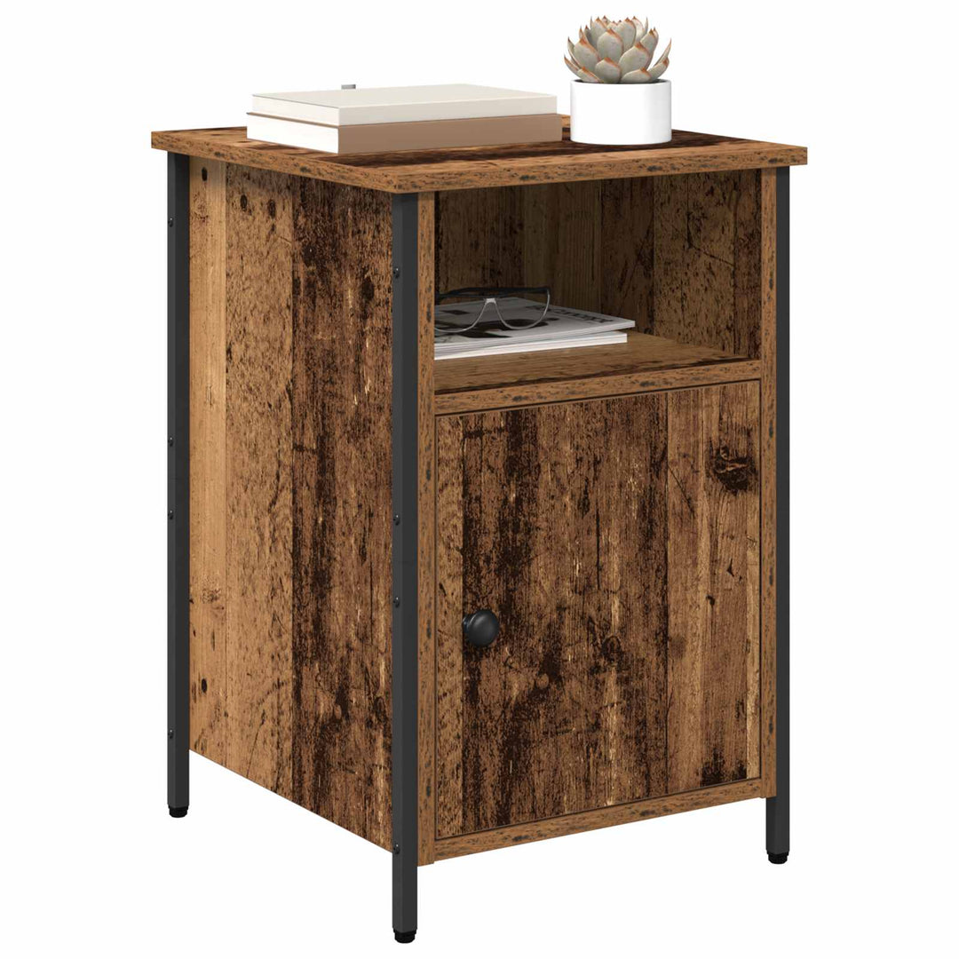 Natskab 2 pcs Gammelt træ 40 x 42 x 60 cm Konstrueret træ