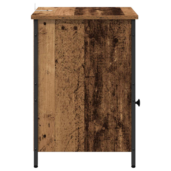 Natskab 2 pcs Gammelt træ 40 x 42 x 60 cm Konstrueret træ